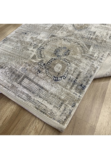 Luxess Halı Roma 1129 Gri Krem Modern Salon Halısı Gri Krem