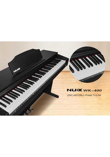 Nux Wk-400 Dijital Piyano-Tabure