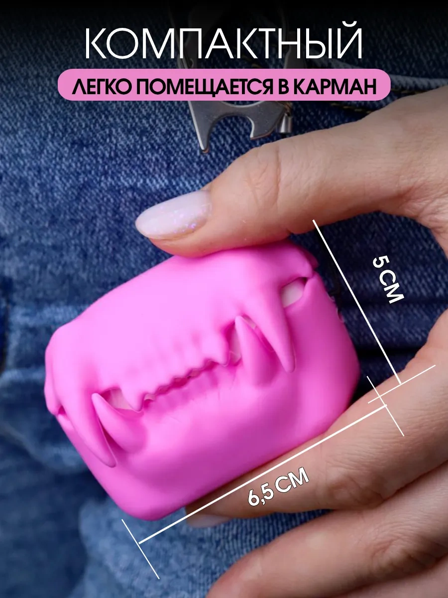 Soltykıds Airpods Pro 2 İçin Tiger Teeth Kulaklık Silikon Kılıf 282221064 Pembe