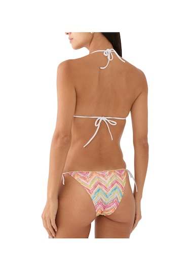 Missoni Zigzag Desenli Üçgen Bikini Çok Renkli