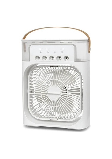 Maiyame Masaüstü Taşınabilir Hava Soğutucu: 5 Delikli Spreyli, Şarj Edilebilir, Sessiz Fan - Ev, Ofis, Yatak Odası İçin