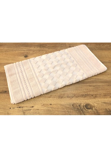 Gonca %100 Pamuk 1 Adet Lüx Banyo Paspası Ayak Havlusu 50 X 70 Pudra