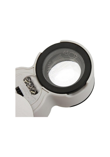 45X 22Mm Katlanır Ölçekli Optik Lens 2 Beyaz Led 1 Uv Led Işıklı