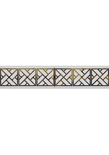 Da1238bg Arex Dresuar , Antre Hol Rafı Beyaz-gold 120cm