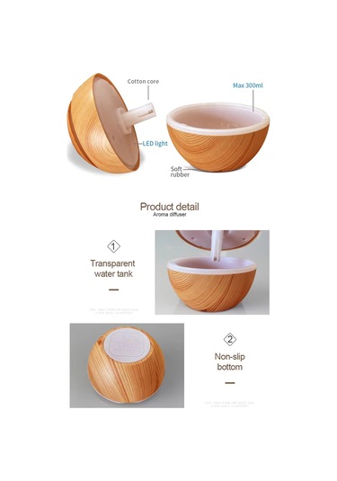 Küre Hava Nemlendirici Humidifer 7 Renk Rgb Gece Lambası Bebek Ve Çocuk Odaları İçin Menlendirici