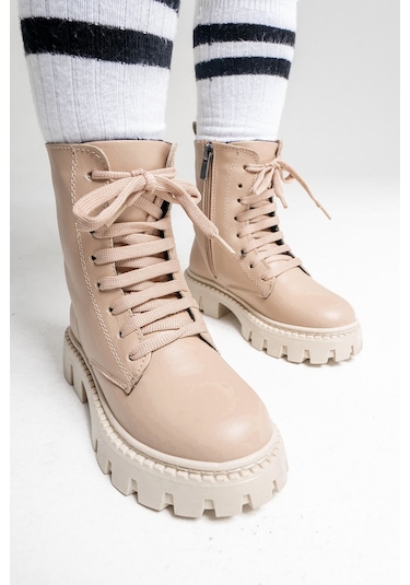 Mnpc Kız Çocuk Bej Hakiki Deri Suya Dayanıklı Postal 25k3b11066164 Bej