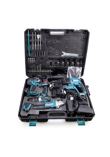 Chelikbei MK800 Akülü Vidalama Seti 4'lü Mavi