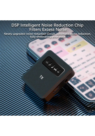Reedark Kablosuz Yaka Mikrofonu - 2.4g, Gürültü Önleyici, 15ms Gecikmesiz, 15 Saat Çalışma Süresi, Type-c Şarj