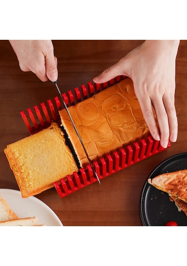 Suntek Sandviç Dilim Kesici Ekmek Dilimleme Mutfak Pişirme Kırmızı Diğer
