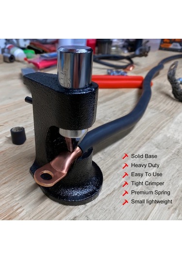 Willowhaven Cnspeed Kablo Çekiç Krimper - Mavi Elektrikçi Tel Terminal Pense 16-3/0 Awg