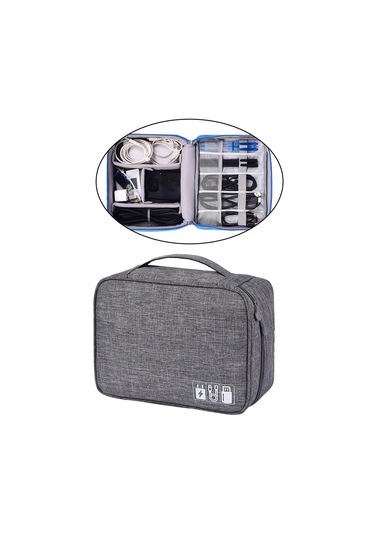 Suntek Seyahat Elektronik Kordon Düzenleyici Kılıf Gadget Gri Gri Diğer