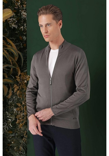 Tr 860 Slim Fit Füme Klasik Triko Füme