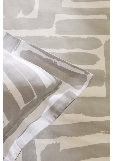 Kaşmir Home Mosy %100 Pamuk Çift Kişilik Nevresim Takımı Gri Gri