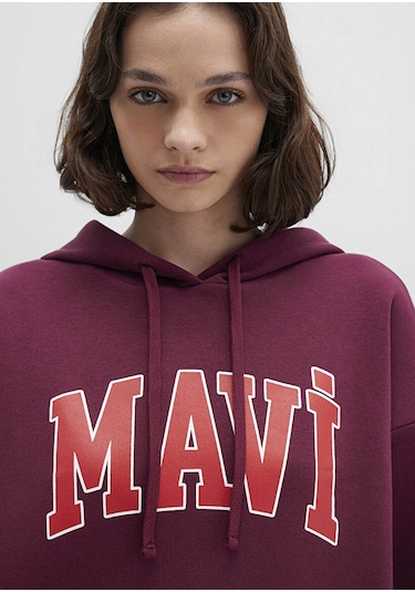 Mavi Logo Bordo Kadın Sweatshirt M1600361-90705 Bordo