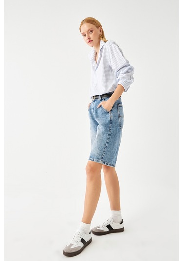 Gönderi R Beyaza Siyah Bağcıklı Hakiki Deri Sneaker Beyaz - Siyah