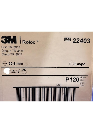 3M 22403 Roloc Zımpara Diski 120 Kum 1 Adet
