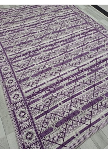 Savan Dokuma Halı Örtüsü 4m² Kale Lila1 Diğer