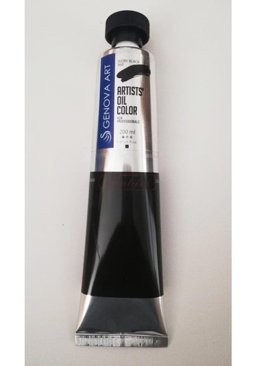 Cenova Art Profesyonel Yağlı Boya 660 Ivory Black 200 ML