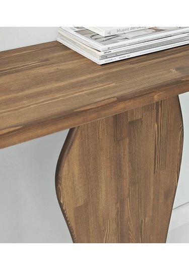 Arya Masif Ağaç Dresuar 100 Cm Ceviz