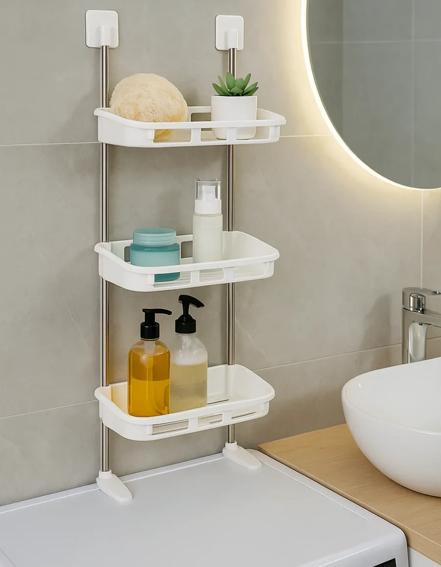 Vkarman Delme Gerektirmeyen Banyo Rafı 157283559 Sütlü