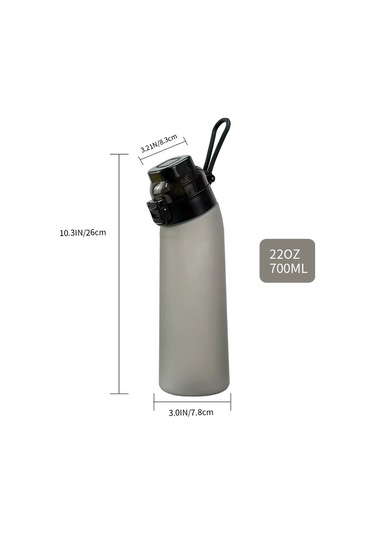 Sones 700 Ml Spor Su Şişesi Tritan Bpa İçermeyen Meyve Kokulu Su Bardağı 8 Koku Halkası Mavi