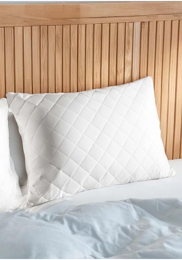 Mikro Kapitone Silikon Yastık 50x70 Cm 800 Gram Beyaz