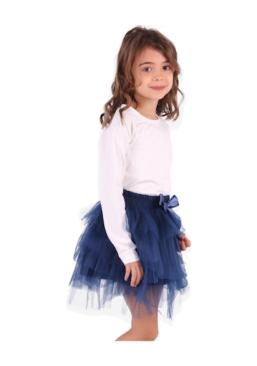 Breeze Kız Çocuk Tütü Etek 3-12 Yaş, Lacivert Mavi