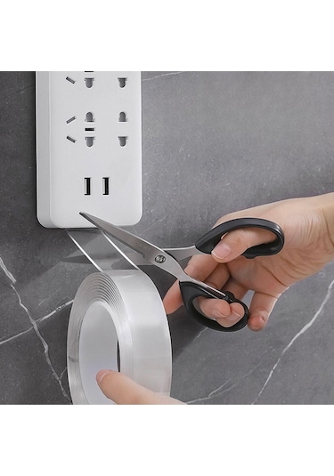 Ams Net Ultra Güçlü Çift Taraflı 2 Mt X 3 Cm Çift Taraflı Nano Bant