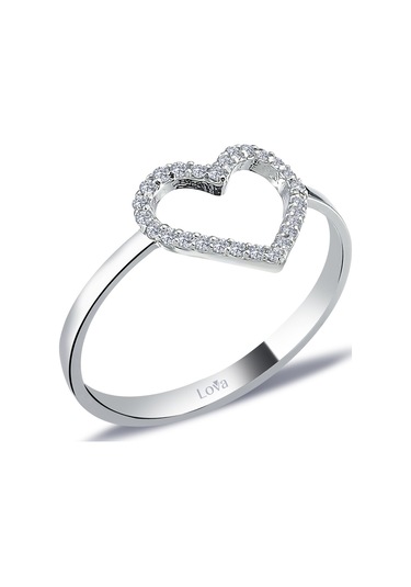 Lova Pırlanta Kalp Yüzük - 1040404