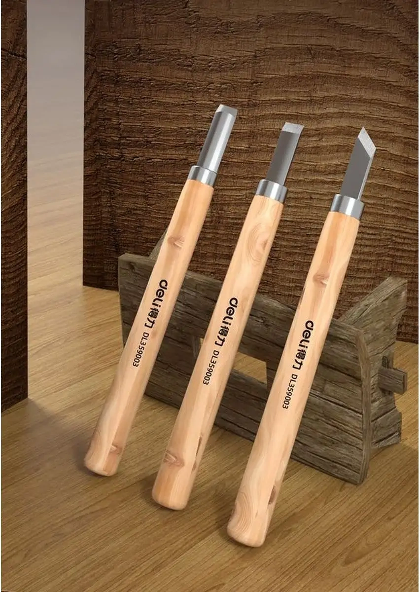 Delitools Ahşap Oyma Ve Oyma İçin 3 Adet Ağaç Torna Aleti 138051695