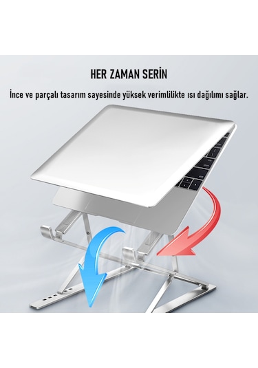 SooPii DM09 12.6''-17.3'' Çift Katlı Alüminyum Notebook Standı