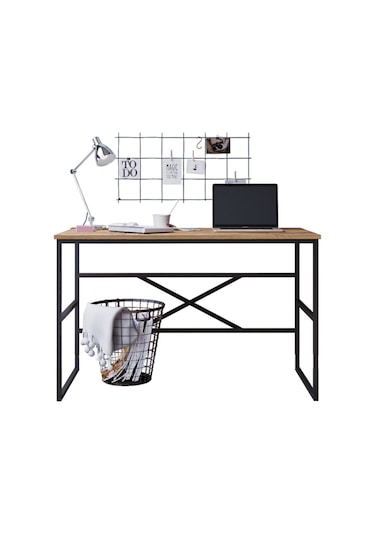 Atlantis 120cm Metal Çalışma Masası Atl21-a Çam Atlantik Çam