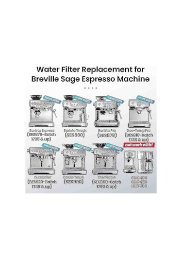 Sage Kahve Makinesi Qd-4 Su Filtresiyle Uyumludur - Sage Barista Express Pro Touch 2024 - Su Filtresi Diğer
