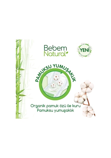 Bebem Natural Bebek Bezi 1 Beden Yenidoğan Avantajlı Paket 160 Adet