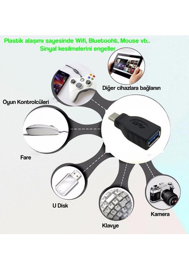 Type-c Adaptör Usb 3.0 Otg Usb Dönüştürücü
