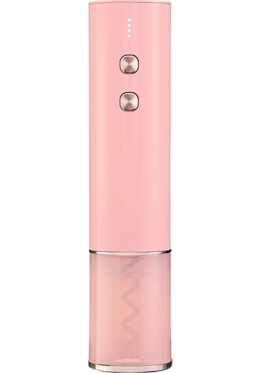 Sones Elektrikli Açacak Paslanmaz Çelik Mini Kırmızı Şarap Şişe Açacağı, Renk: By266 Pembe Diğer