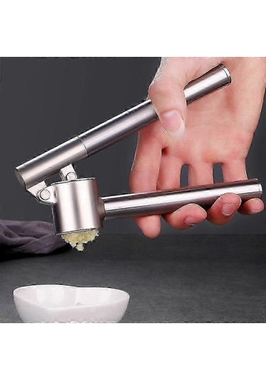 Sarımsak Pres Kıyma Makinesi - Sarımsak Ezici Ve Soyucu Seti, Çıkarılabilir, Ağır Hizmet Tipi, Paslanmaz Sarımsak Kıyma Makinesi Tasarımı Siyah