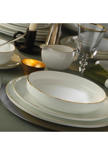 Evaliza Hanedan Yemek Takımı Altın 60 Parça Altın