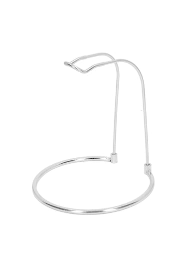 Xiyyadms Stokaj Makinesi Rafı, Paslanmaz Çelik, Hafif Ve Ayrılabilir, Dairesel Taban, U-şekilli Üst Çerçeve, Sabit Konumlandırma, Spinning Makinesi Depolama Ve Gösterim İçin Kısa Tip Gümüş