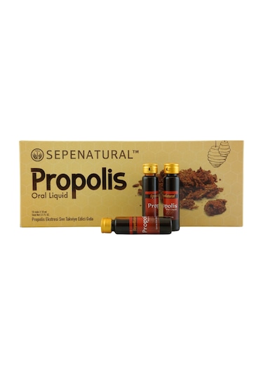 Sepe Natural Propolis Ekstesi Likit Su Bazlı 300mg x 10 Ampul x 10 ML