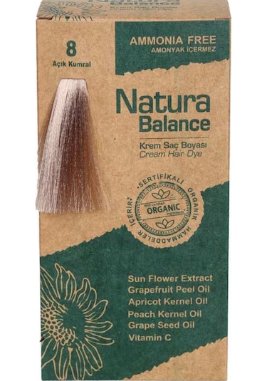 Natura Balance Saç Boyası 8 Açık Kumral
