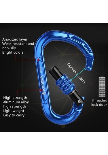 Pazly Xında Xd-8123n Karabina Kilit Hms Emniyet Tokası Armut Ana Turuncu Çok Renkli