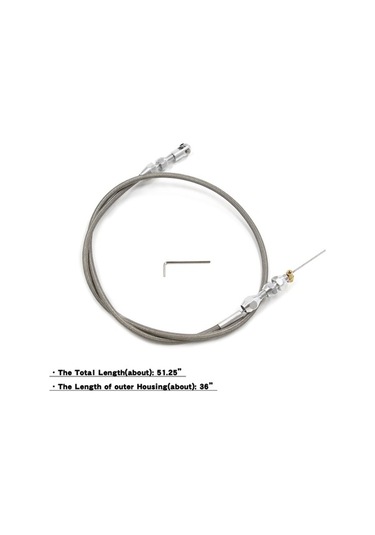 Novahub 36 İnç Kafesli Gaz Tel Takımı Chevrolet Chevy 1997-2007 Ls1 4.8-6.0l Motor İçin Yedek Parça