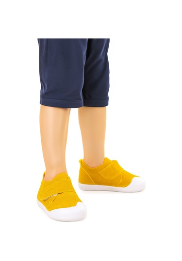 Kiko Kids Rosie Cırtlı Erkek Bebek Günlük Ayakkabı Sarı