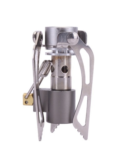 Jzcat 45g Süper Hafif Cep Açık Pişirme Brülör Katlanır Kamp Gaz Sobası Gümüş