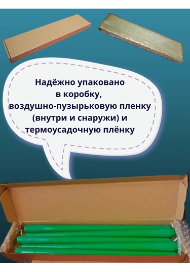 Kandlefo Uzun Antik Mumlar 34 Cm 5'li Paket 211812284 Yeşil