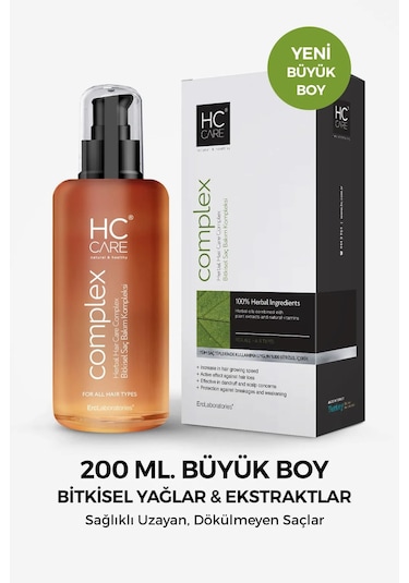 Hc Care Complex Bitkisel Saç Bakım Kompleksi 200 ML