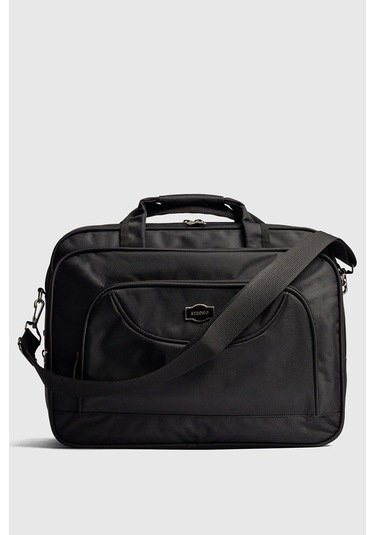 15.6" İnç Evrak Bilgisayar Notebook Laptop Çantası Se01 Siyah Siyah