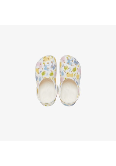 Crocs Classic Pastel Pets Clog Çocuk Renkli Terlik 210995 Beyaz