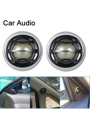 Honmex 2 İnç 150w Oto Mikro Sfera Titreşici Hoparlörü, Yüksek Sadakatli İpek Filmi, Dahili Çaprazlayıcı, Hızlı Kurulum, 1 Çift